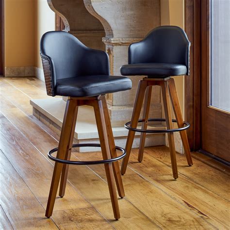 high back leather bar stools